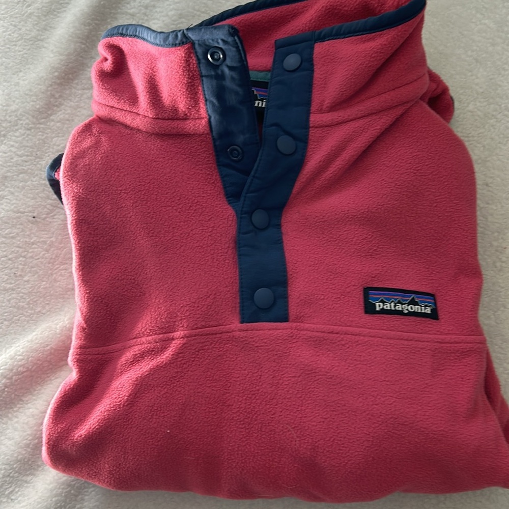 Patagonia girls three quarter snap up pullover